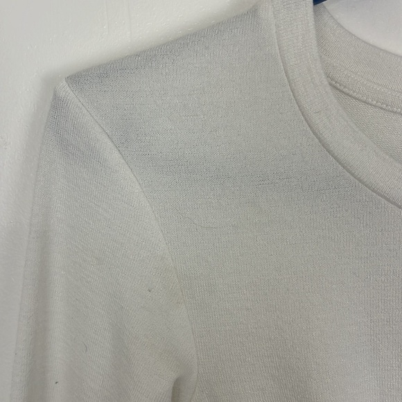 Aritzia Wilfred Free White Crop w/ Front Knot - Picture 3 of 6